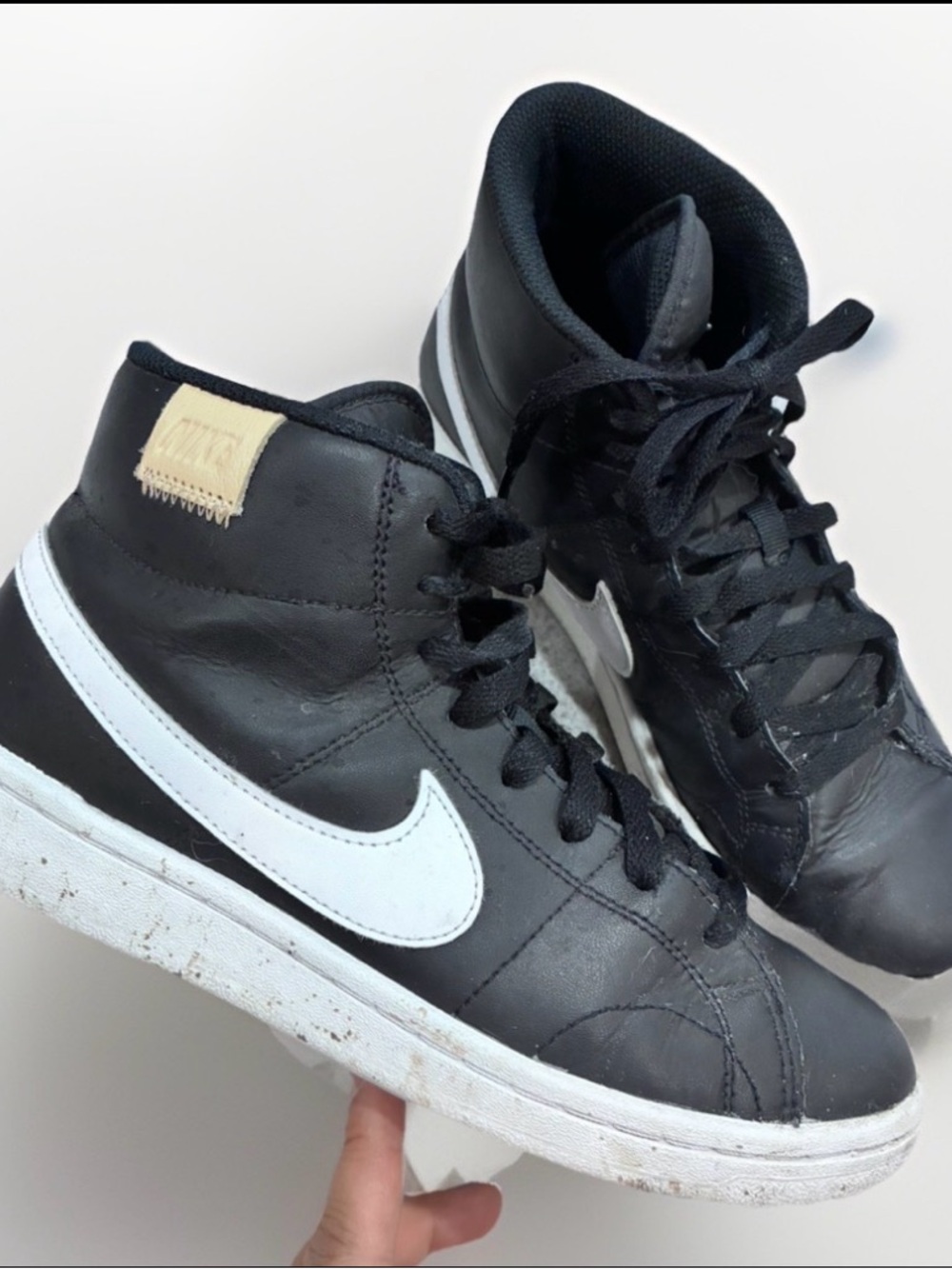 Nike womens Court Royale 2 Mid CQ9179-001 Black Basketball Shoes 7.5